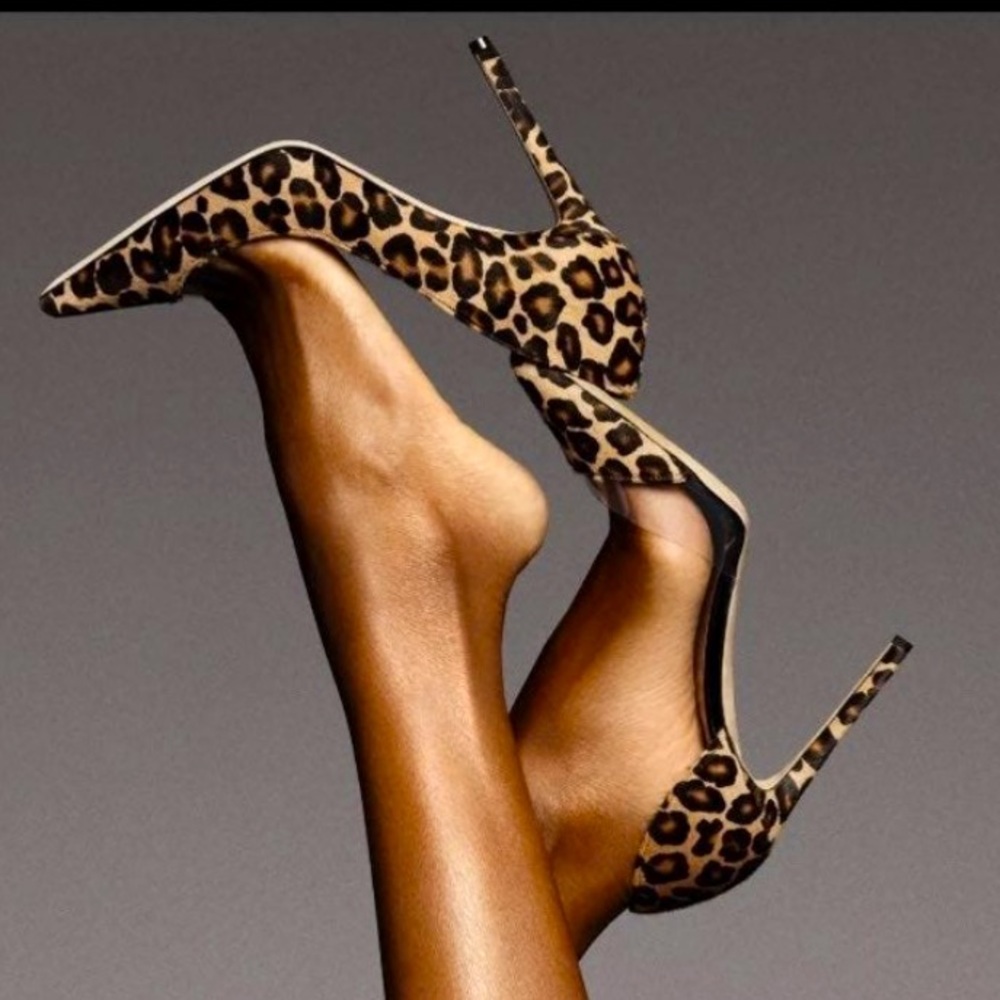 Tamara Mellon Rebel Leopard Print Pumps